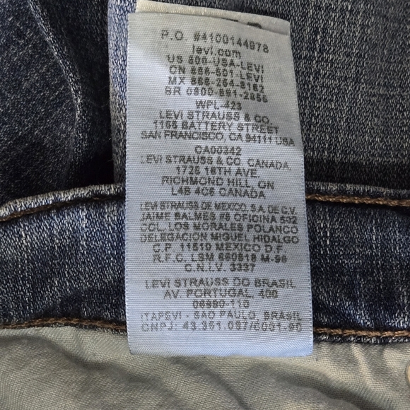LEVI'S 515 Boot Cut Mid Rise Blue Jeans NWT Size 8M - Picture 9 of 15